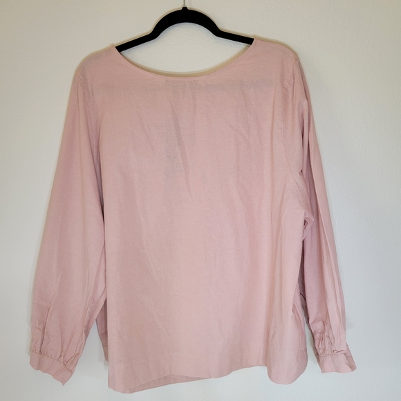 NWT Zanzea 4XL Pink Casual Top 100% Cotton - Picture 3 of 8